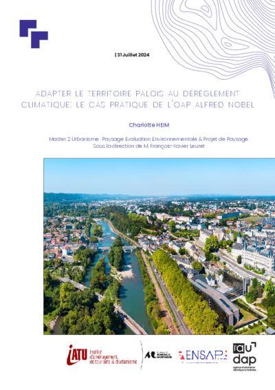 Adapter le territoire palois au dérèglement climatique : le cas pratique de l'OAP Alfred Nobel 