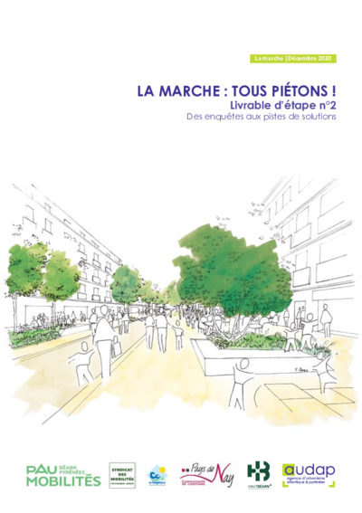 La marche : tous piétons ! - Livrable d’étape n°2 : Des enquêtes aux pistes de solutions 