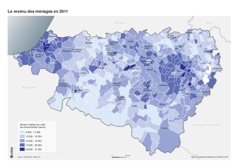 Revenu des ménages en 2011 