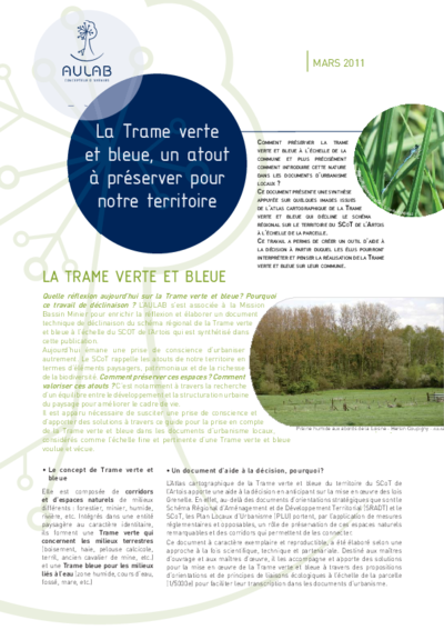 La trame verte et bleue, un atout à préserver pour notre territoire 