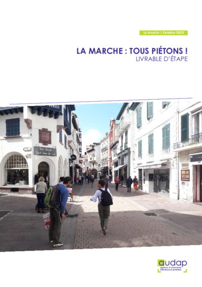 La marche : tous piétons ! - Livrable d’étape n°1 