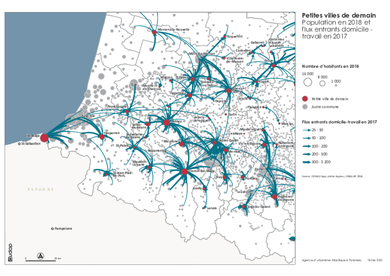 PVD Population et flux domicile-travail 