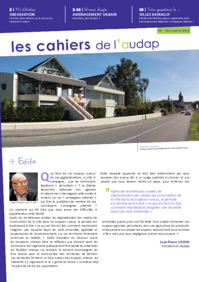Les Cahiers de l'Audap #5 | Périurbain, péri-lointain ? 