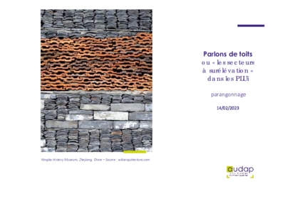 Parlons de toits ou « les secteurs à surélévation » dans les PLUi 