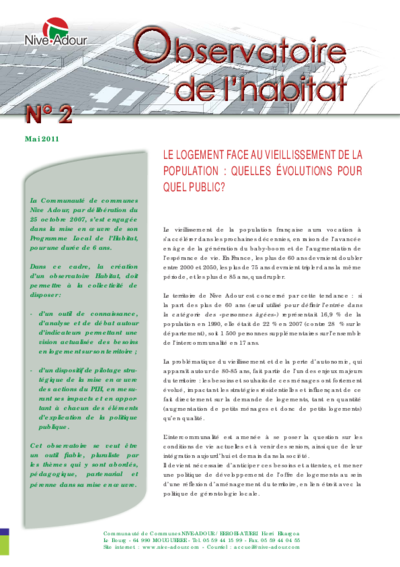 Nive Adour | Observatoire de l'Habitat #2 