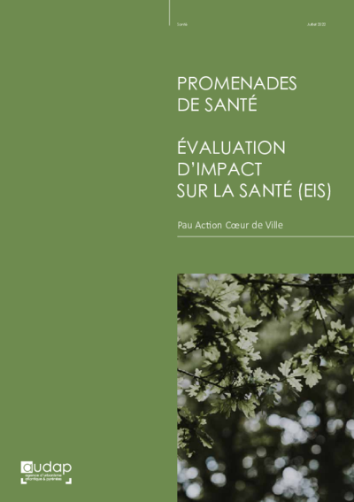 Promenades de santé - Evaluation d'impact sur la santé (EIS) - Pau Action Cœur de ville 