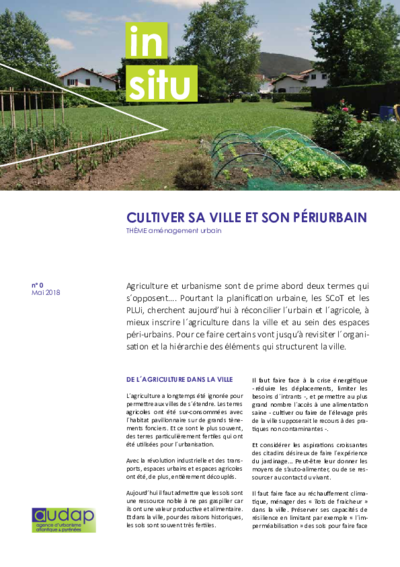 In situ #1 | Cultiver sa ville et son périurbain 