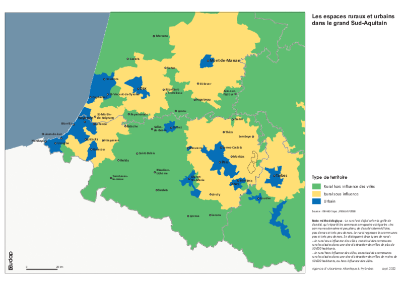 Les espaces ruraux et urbains du grand Sud-Aquitain 