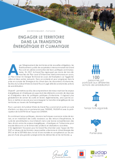 Engager le territoire dans la transition énergétique et climatique 