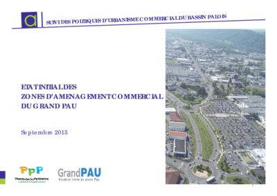 Etat initial des zones d'activité commercial du Grand Pau 