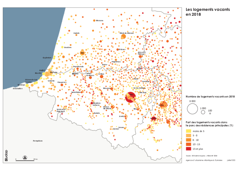 Les logements vacants en 2018 