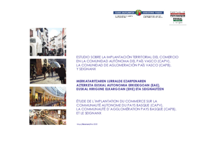 Étude de l'implantation du commerce sur la Communauté Autonome du Pays Basque, la Communauté d'Agglomération Pays Basque 