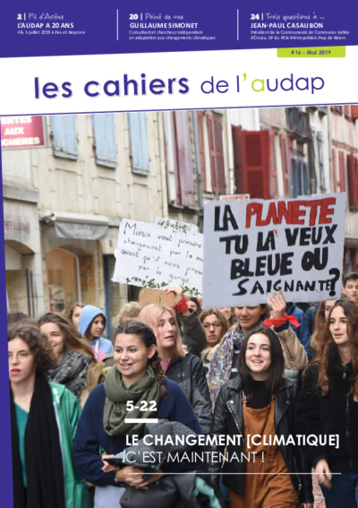 Les cahiers de l'Audap #16 - Le changement climatique c'est maintenant ! 