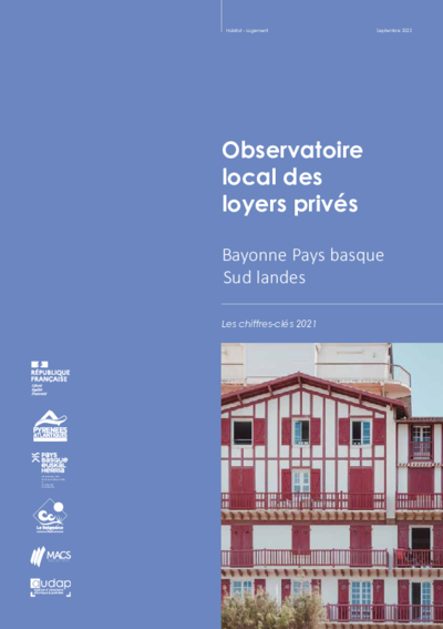 Observatoire local des loyers privés de Bayonne - Pays basque - Sud landes : les chiffres clés 2021 